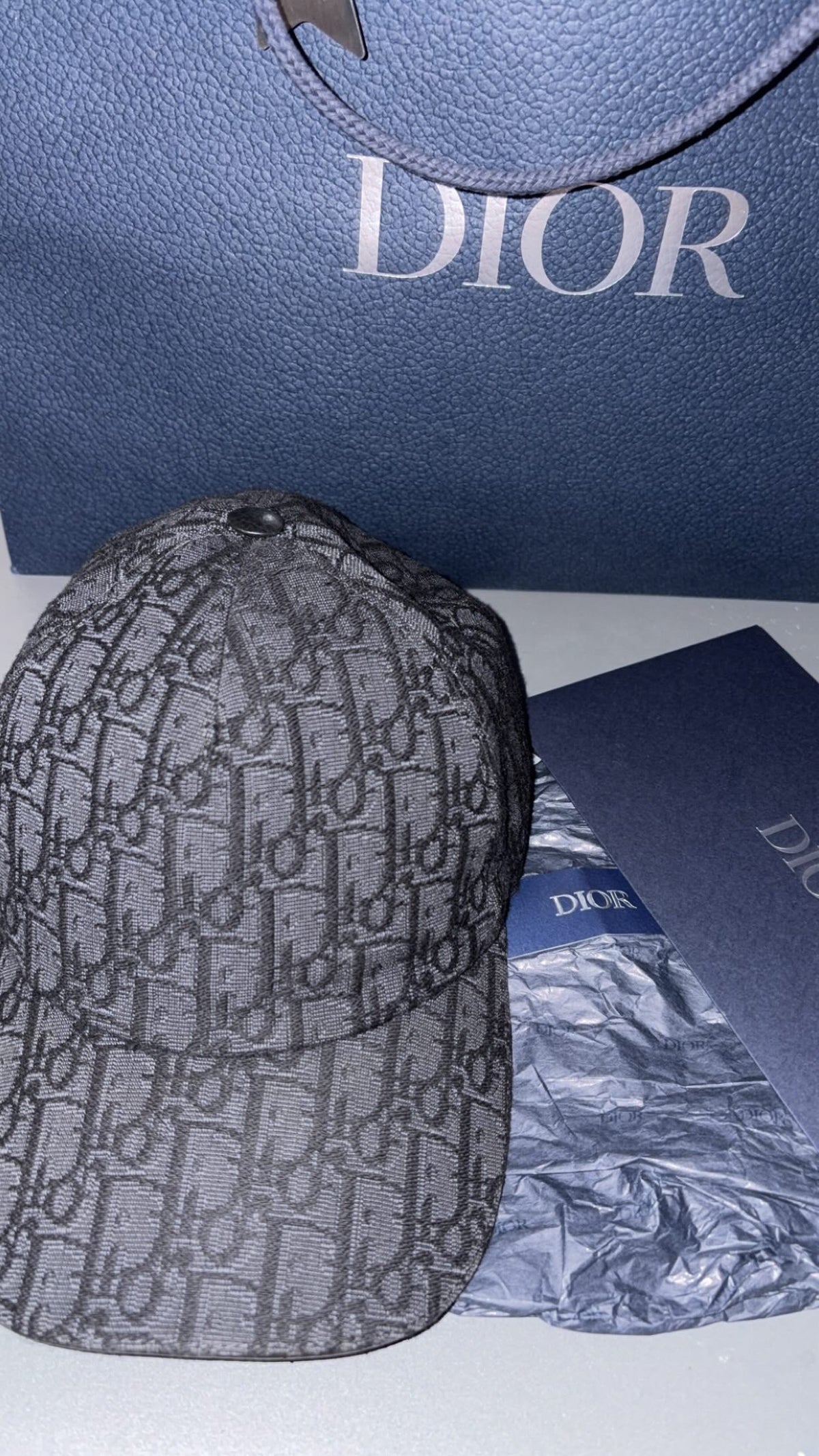 Casquette Dior Oblique noire